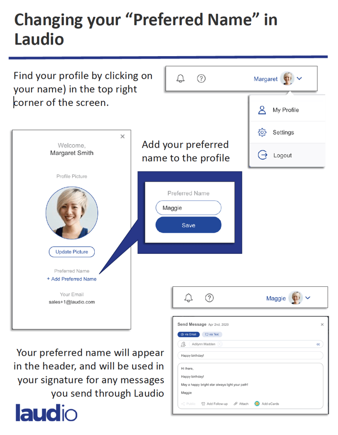 Change your Preferred Name in Laudio_IMG1