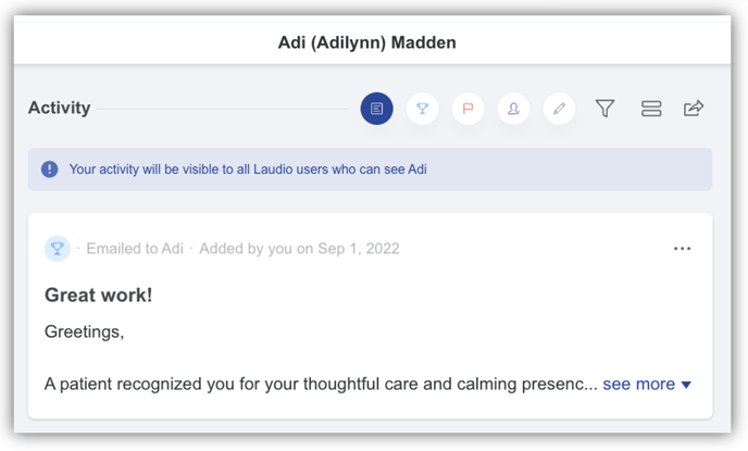 Recognizing a Team Member using Patient Rounding feedback_IMG4